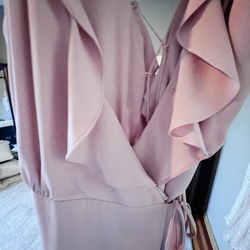 Wayf Soft Pink Ruffle Dress - Picture 5 of 5